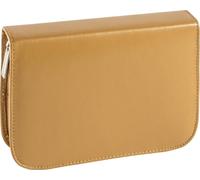 3X BRUNNEN 104905704 Schüler-Etui Leder natur 1 Klappe