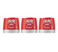 3x Brylcreem ORIGINAL LIGHT GLOSSY HOLD Mens Hair Styling Cream RED TUB 150ml by Brylcreem
