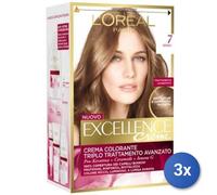 3X Bundle L'Oréal Paris Excellence Crème Blond 7