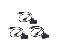 3X CâBle Adaptateur USB 2.0 Vers 48cm pour Disque Dur Externe SSD de 2,5 Pouces