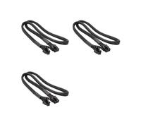 3X Câble D'Alimentation PCIe 8 Broches Vers 6+2 Broches, Bloc D'Alimentation Modulaire 8 Broches Vers 6 Broches pour AXi HXi RMi RMX RM SF