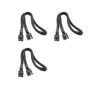 3X Câble D'Alimentation PCIe 8 Broches Vers 8 Broches (6 + 2) pour GPU MSI MAG A850GL ATX3.0 A750GL ATX3.0 A850GL (Blanc) ATX3.0 60 cm