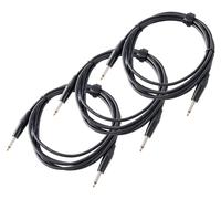 3x Câble Instruments Guitare Electrique Basse Clavier E-Piano Numerique Jack 3m