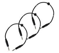 3x Cable Jack Professionnel Stereo 6.3mm Guitare Basse Instruments Musique 0,5m