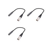 3X Câble XLR Mâle Vers 1/4 Pouces Femelle, Cordon Audio 3 Broches Mâle Vers Prise 6,35 mm, Câble Audio XLR Mâle Vers Microphone 6,35 mm