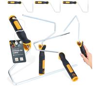 3x Cadre Professionnel Pour Rouleau De Peinture 8 mm x 250 mm Manche Ergonomique Acier Haute Durabilité Polyvalent Peintres Utilisation Facile Idéal Projets Maison