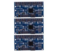 3X Carte Principale de Carte de RÉGulateur Carte D'Extension Multiplicateur Sata3.0 6 Gbps de 1 À 5 Adaptateur de Carte de Montage de Port