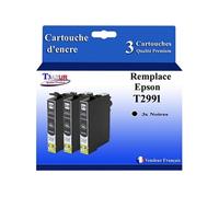 - 3x Cartouches compatibles avec Epson T2991 (série Kiwi) - Noire