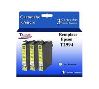 - 3x Cartouches compatibles avec Epson T2994 (série Kiwi) - Jaune