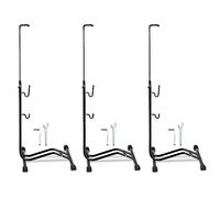 3x Cecaylie Râtelier vélo Range vélo Système Range vélo Rangement pour vélo Support pour Bicyclette sol 20 à 29 pouces Support de maintenance horizontal et vertical, hauteur réglable
