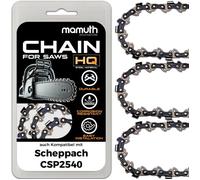 3x Chaîne de scie, chaîne de tronçonneuse 35cm 1,3mm 3/8"" 50 TG pour Scheppach CSP2540