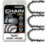 3x Chaîne de tronçonneuse 30cm 1 3mm 3/8"" 44 TG pour Ryobi HCS31 HCS36