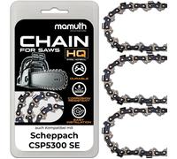 3x Chaine de tronçonneuse 50cm 1,5mm 0,325"" 76TG pour Scheppach CSP5300 SE