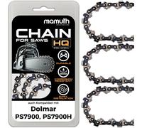 3x Chaîne de tronçonneuse 50cm 1,5mm 3/8"" 72 maillons pour Dolmar PS7900, PS7900H