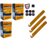 3x chambre à air vélo 26 pouces ( 26 x 1.90 ) Continental AV 40mm valve auto / SET