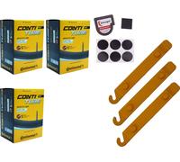 3x chambre à air vélo 27.5+ pouces 65-584/70-584 Continental SV 42mm Sclaverand +SET