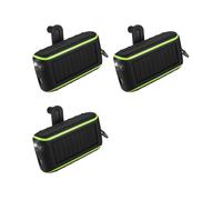 3X Chargeur Solaire, Chargeur de Téléphone Portable à Manivelle 8000mAh 2 USB Banque D'Alimentation Solaire avec Lampe de Poche LED, Mousqueton
