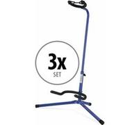 3x Classic Cantabile GS-30 BU Support pour guitare Bleu Bleu G