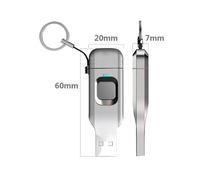 3X Clé USB 3.0 Type C OTG en Métal pour Empreintes Digitales pour Ordinateur Portable, Téléphone, Clé USB 32 Go