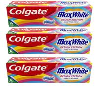 6X Colgate Max White Design Édition Crystal Mint Dentifrice (6X 75Ml)