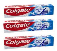3x Colgate Xtra White Dentifrice Triple Action Eclaircissant Fluor 75 ml