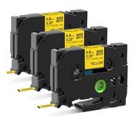 3x Compatible avec Brother P-touch Thermorétractable HSe-611 5.8mm Ruban