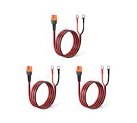 3X Connecteur 12AWG XT60i Femelle Vers Joint Torique avec Fil Étamé, pour Batterie RC, Centrale Électrique Solaire Portable et Panneau Solaire