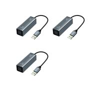 3X Convertisseur Audio USB Vers Optique, Adaptateur USB Vers SPDIF, Adaptateur Audio 24 Bits/96 KHz pour Connecter un Ordinateur Portable à une Barre