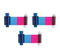 3X Convient pour Magicard Enduro, Enduro 2, Ruban Couleur Enduro MA300YMCKO, Accessoires D'Imprimante