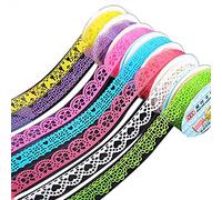 3X Dentelle Rouleau De Bricolage Bande Décorative Bande De Masquage Bande Collante Papier Ruban Adhésif Scrapbooking New Released