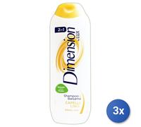 3X Dimension 2En1 Shampoo 250 Ml. Lisses Jaune