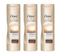 3x Dove Nourishing Body Care Lotion Auto-Bronzante 250ml chaque Noir