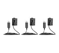 3X -E8 Batterie de Factice avec DC la Banque de Puissance C?ble Adaptateur USB Remplacement pour LP-E8 pour 550D 600D 650D 700D DSLR Appareils Photo