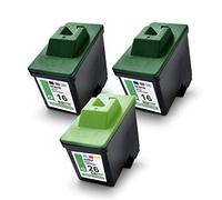 3X Eurotone Cartouches pour Lexmark Z35 Z601 Z612 Z514 Z515 X1280 X1170 X2250 X1196 X1140 X1185 Z717 Z24 X2225 X75 X1270 X74 remplace No 16/17 26/27 CMYK