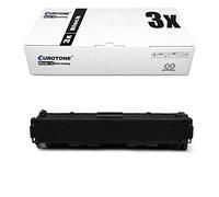 3X Eurotone Remanufactured Toner pour HP Couleur Laserjet CM1312 CM1512A CM1512NFI CM1512W CP1213 CP1214 CP1514 CM1312NFI CP1215 Wie CB540A 125A Noir