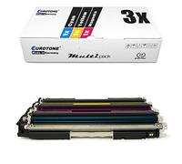 3X Eurotone Remanufactured Toner pour HP Couleur Laserjet Pro MFP M 176 177 Wie CF351A-53A CF351A-CF353A 130A Couleur