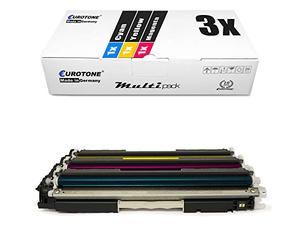 3X Eurotone Toner pour Canon I-Sensys LBP 7010 7018 Wie 729 CRG-729 Couleur