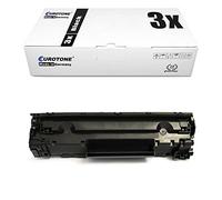 3X Eurotone Toner pour Canon I-Sensys MF 3010 remplace 3484B002 725 Noir Set 3484B002AA Noir