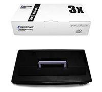 3X Eurotone Toner pour Kyocera TASKalfa 3010 3011 i remplace TK-7105 TK7105 Noir Set