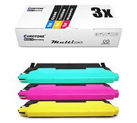 3X Eurotone Toner pour Samsung CLP 310 315 Wie CLT-P4092C P4092C Couleur Cyan Magenta Jaune