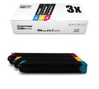 3x Eurotone Toner pour Sharp MX-B401 MX-C310 MX-C400P MX-C312 remplace MXC-38 GT MXC38GT Couleur