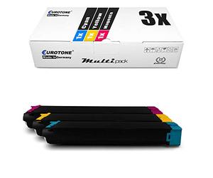 3x Eurotone Toner pour Sharp MX-B401 MX-C310 MX-C400P MX-C312 remplace MXC-38 GT MXC38GT Couleur