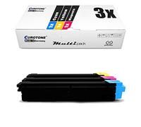 3X Eurotone Toner pour Utax P-C 2660 2665 Wie 4472610011 - 4472610016 Couleur