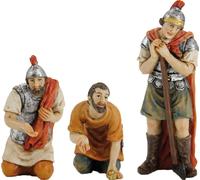 3x FADEDA Personnages de la Passion : Jeu des vêtements de Jésus / hauteur : 5 cm / peints à la main / figurines de crèche fidèles au détail - Noël Table Décoration Accessoires de crèche