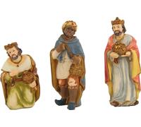 3x FADEDA Rois Mages / hauteur:12 cm / peints à la main / figurines de crèche détaillées - Noël Table Décoration Accessoires de crèche