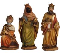 3x FADEDA Rois Mages / hauteur:30 cm / peints à la main / figurines de crèche détaillées - Noël Table Décoration Accessoires de crèche