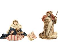 3x FADEDA Sainte Famille orientale, figurines à habiller / hauteur:10 cm / peintes à la main / figurines de crèche détaillées - Noël Table Décoration Accessoires de crèche