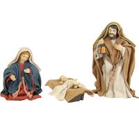 3x FADEDA Sainte Famille, orientale / hauteur:11 cm / peint à la main / figurines de crèche détaillées - Noël Table Décoration Accessoires de crèche
