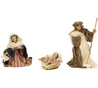 3x FADEDA Sainte Famille, orientale / hauteur:13 cm / peint à la main / figurines de crèche détaillées - Noël Table Décoration Accessoires de crèche