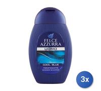 FELCE AZZURRA Shower Shampoo Man Cool Blue 2 In 1 Body And Hair 250 Ml